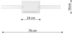 Lustră LED pe cablu RIO LED/50W/230V CRI90 3000K d. 78 cm auriu Thoro TH.248