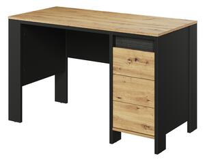 Birou Lomsevu 116Cu ușă, Cu sertare, 8x12x6cm, Stejar artizan, Negru