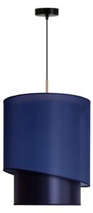 Duolla - Lustră pe cablu PARIS 1xE27/15W/230V d. 40 cm albastră/aurie