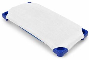 Protectie impermeabila pentru pat gradinita stivuibil Kidizi – frotir absorbant, impermeabila, cu elastic pentru pat 133x58 cm