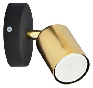 LED Spot de perete TUNE 1xGU10/4,8W/230V auriu/negru