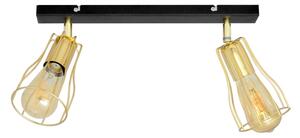 Spot TUBE 2xE27/15W/230V auriu/negru