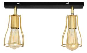 Spot TUBE 2xE27/15W/230V auriu/negru
