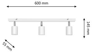 Spot LED TUNE 3xGU10/4,8W/230V alb