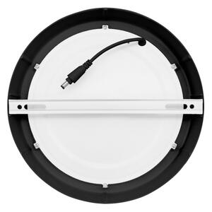 Plafonieră LED/12W/230V 3000/4000/6000K negru rotund Solight WD172-B