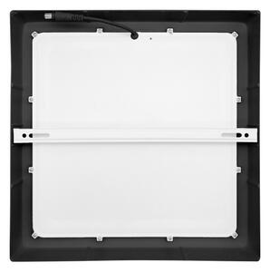 Plafonieră LED/24W/230V 3000/4000/6000K negru pătrat Solight WD175-B