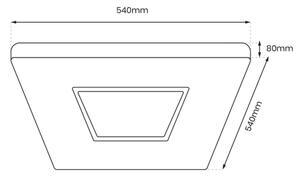 Plafonieră LED dimabilă SPARKY LED/65W/230V 3000-6000K + telecomandă