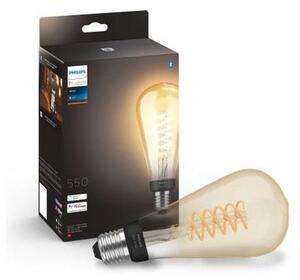 Bec LED dimabil Philips Hue WHITE FILAMENT ST72 E27/7W/230V 2100K