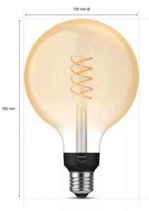 Bec LED dimabil Philips Hue WHITE FILAMENT G125 E27/7W/230V 2100K