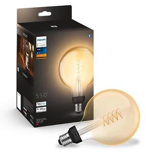 Bec LED dimabil Philips Hue WHITE FILAMENT G125 E27/7W/230V 2100K