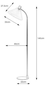 Lampadar MIRA 1xE27/40W/230V auriu Markslöjd 108569