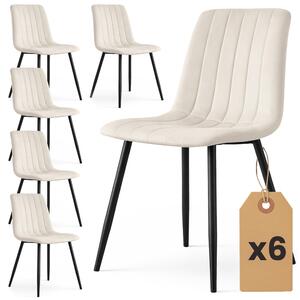 Set 6 scaune de sufragerie Lingoo (bej). Promo -14%. 1152318