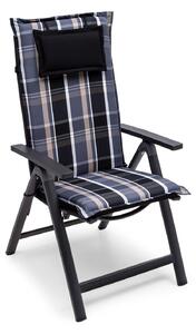 Blumfeldt Elbe, pernă, pernă pentru fotoliu, spătar înalt, pernă scaun de grădină, Dralon, 50 × 120 × 8 cm, 2 x pernă