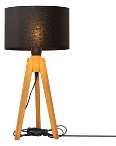 Lampă de masă ALBA 1xE27/15W/230V negru/stejar