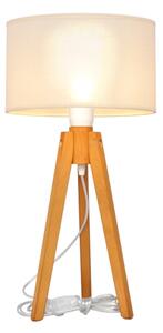 Lampă de masă ALBA 1xE27/15W/230V crem/stejar