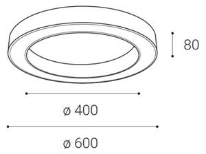 Plafonieră LED dimabilă SATURN LED/50W/230V 3000K/4000K negru LED2