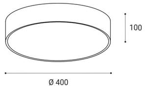 Plafonieră LED MONO LED/30W/230V 3000K/4000K negru LED2