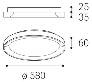 Plafonieră LED BELLA LED/48W/230V 3000K/4000K maro LED2