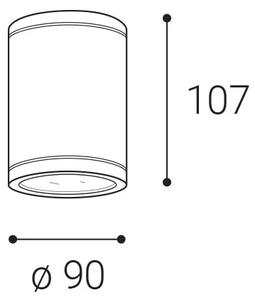 LED2-LED Spot exterior TUBO LED/10W/230V IP65 3000K/4000K/5700K negru
