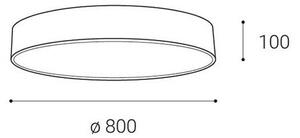 LED2 - Lampă plafon MONO LED dimabilă 100W 230V 3000K/4000K albă