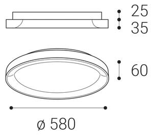 Plafonieră LED BELLA LED/48W/230V 3000K/4000K negru LED2