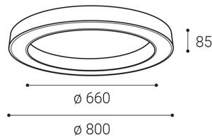Plafonieră LED dimabilă SATURN LED/60W/230V 3000K/4000K alb LED2