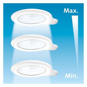 Extol - Lampă de birou LED reglabilă cu lupă LED/10W/230V, albă