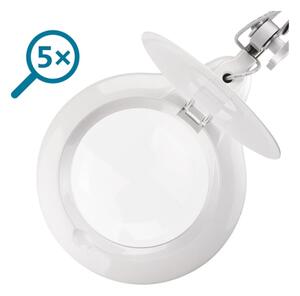 Extol - Lampă de birou LED reglabilă cu lupă LED/10W/230V, albă