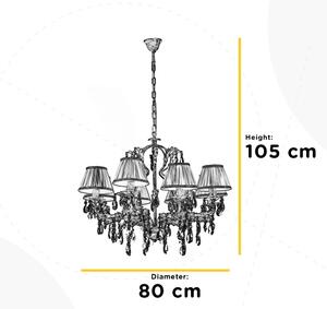 Lustră pe lanț KAREN 5xE14/6W/230V bronz ONLI