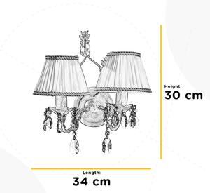 Aplică KAREN 2xE14/6W/230V bronz ONLI