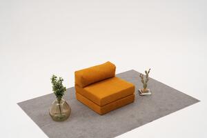 Atelier Del Sofa, Fotoliu extensibil Afet portocaliu 95/95/75 cm