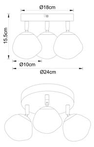 Globo 56149S-3 - Corp de iluminat tip spot VELORA 3xG9/5W/230V