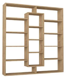Bibliotecă, Wooden Maze, UnicUtil, 125 x 22 x 135.7 cm, Bardolino, UUBIB05