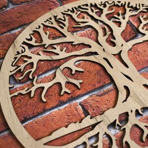 DUBLEZ | Decorațiune copacul vieții din lemn - Eternitate