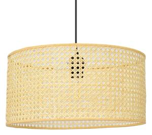 Lustră pe cablu ALBA 1xE27/15W/230V d. 40 cm ratan/negru