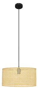 Lustră pe cablu ALBA 1xE27/15W/230V d. 40 cm ratan/negru