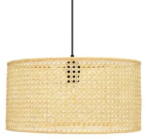 Lustră pe cablu ALBA 1xE27/15W/230V d. 40 cm ratan/negru
