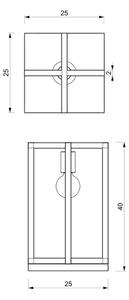 Lampă de masă ARNOLD 1xE27/60W/230V neagră