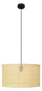 Lustră pe cablu ALBA 1xE27/15W/230V d. 45 cm ratan/negru