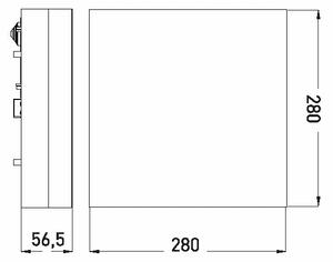 Plafonieră LED pentru baie LED/24W/230V 3000/4000/6000K 28x28 cm IP44