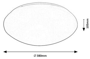 Plafonieră LED cu senzor LUCAS LED/24W/230V IP44 4000K Rabalux 71134