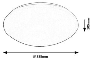 Plafonieră LED cu senzor LUCAS LED/18W/230V IP44 4000K Rabalux 71133