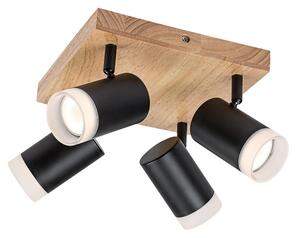 Spot de tavan TORAS 4xGU10/5W/230V stejar Rabalux 73124