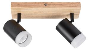 Spot de tavan TORAS 2xGU10/5W/230V stejar Rabalux 73122
