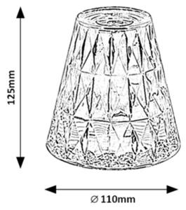 Lampă LED RGB reîncărcabilă dimabilă de masă Rabalux 76004 SIGGY LED/2W/5V 3000K