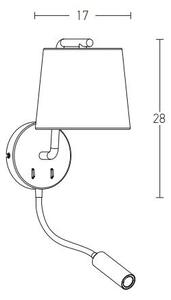 Corp de iluminat LED Zambelis H57 flexibil LED/3W + 1xE27/40W/230V negru