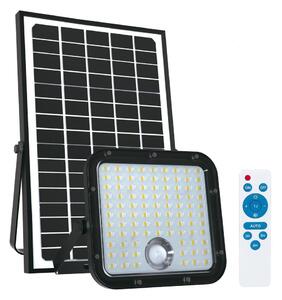 Proiector solar de exterior cu senzor LED/30W/6,4V 4000K IP65 + telecomandă