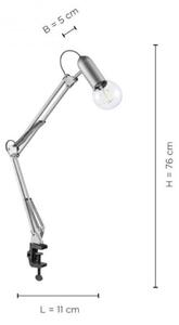 Lampă de masă cu clemă TURN ME 1xE27/60W/230V Leuchten Direkt 14773-55