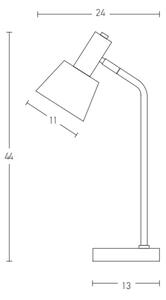 Lampă de masă 1xE14/25W/230V gri Zambelis 20220