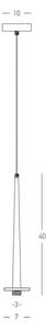 Lustră LED pe cablu LED/3W/230V CRI90 negru Zambelis 22110